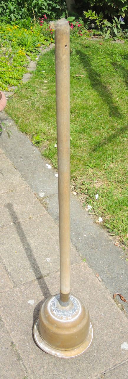 Ouderwetse koperen wasstamper / wasklok - Wasch Rasch