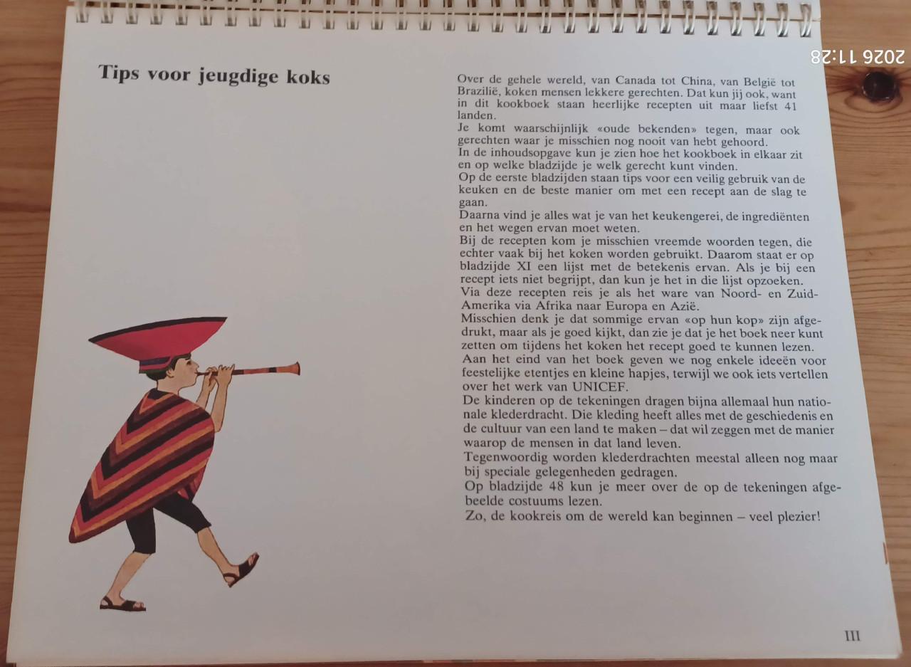 Kook je mee. Het internationale jeugd-kookboek.  Uitgave Unicef