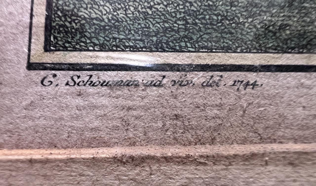 Antieke kopergravure Stad Middelburg (18e eeuw)