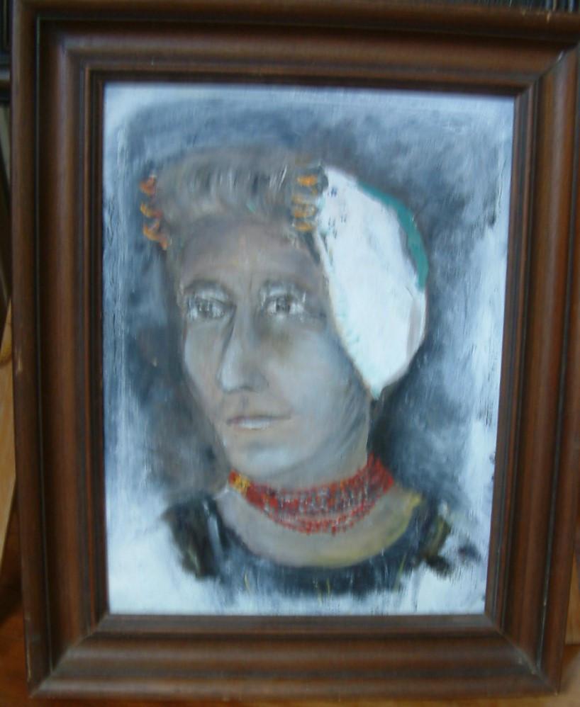 Vissers - Vissers vrouwen  schilderijen   Jac Caljouw  Arnemuiden