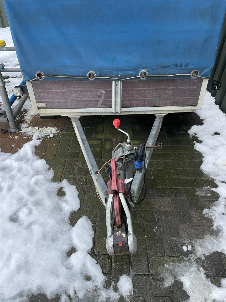 Tandemasser met huif Saris F2513