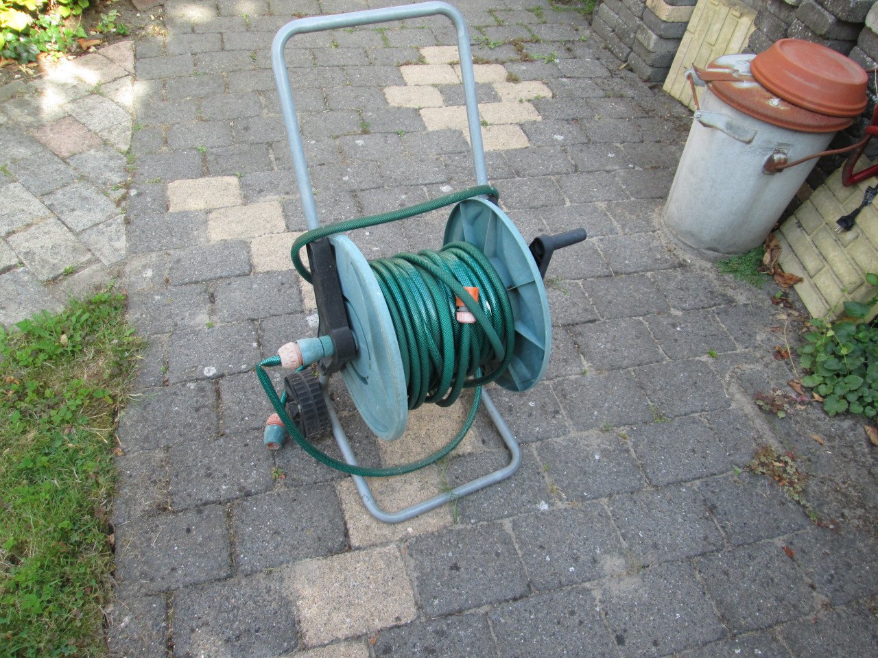 Tuinslang met wagen