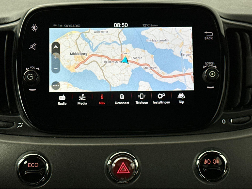 Fiat 500 0.9 twinair turbo sport lite | navigatie | parkeersensoren | apple