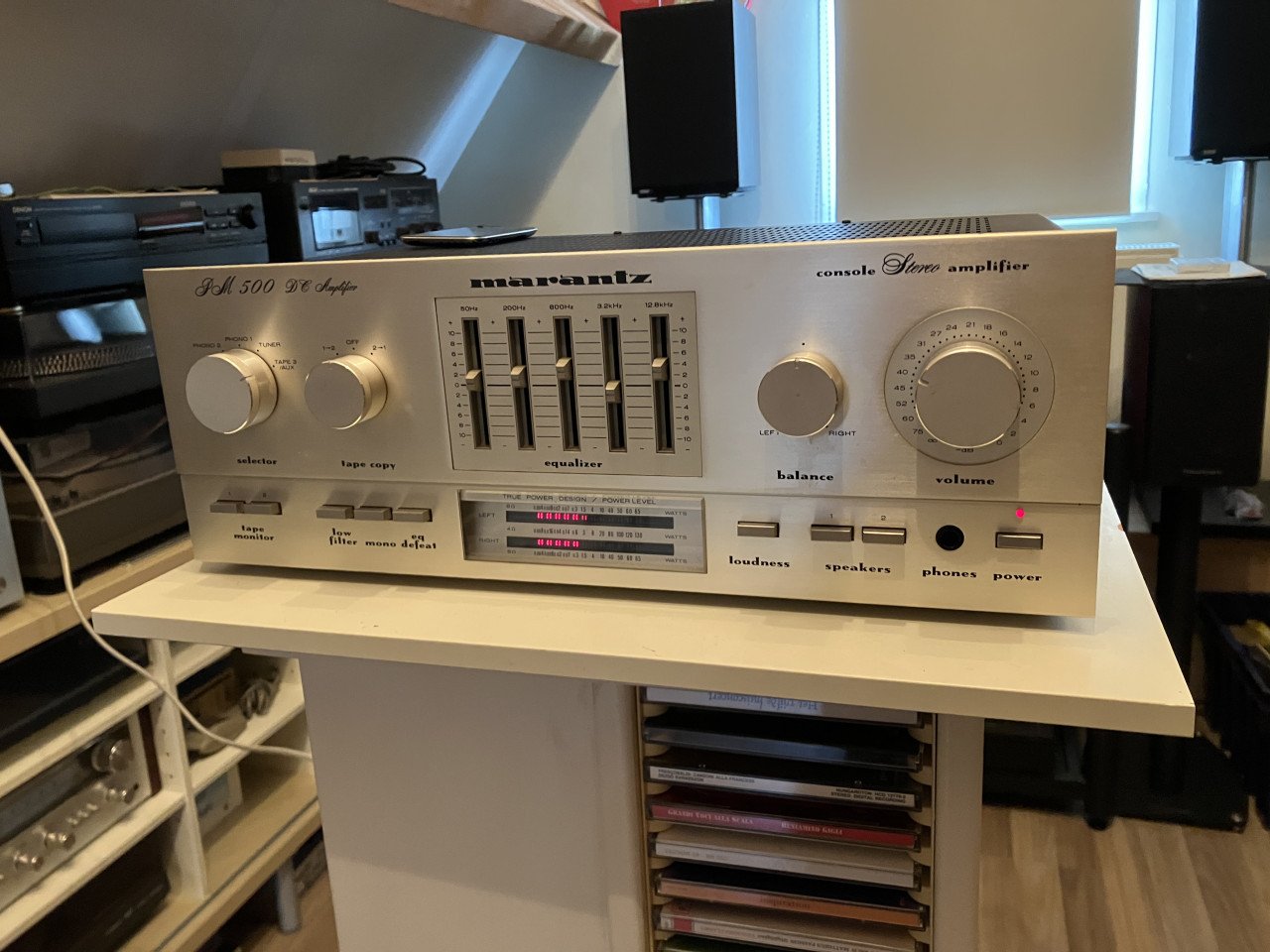 Marantz PM 500 DC vintage versterker  met equalizer geserviced en garantie