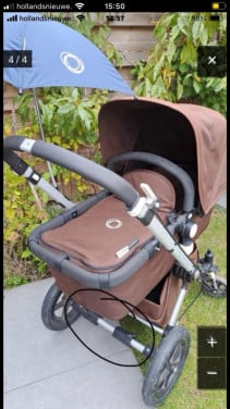 Boogaboo kinderwagen. zeer compleet.