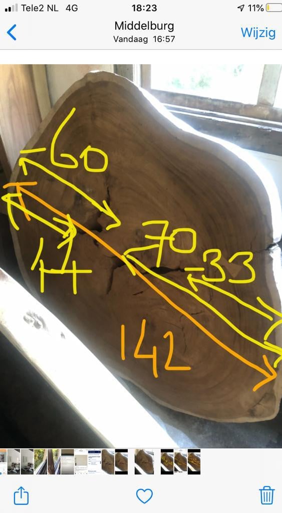 Eettafel Acaciahout