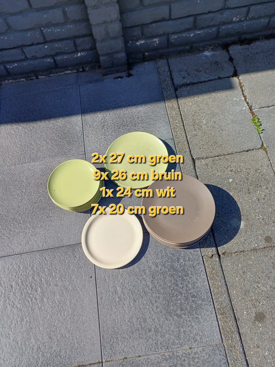 Borden diverse afmetingen