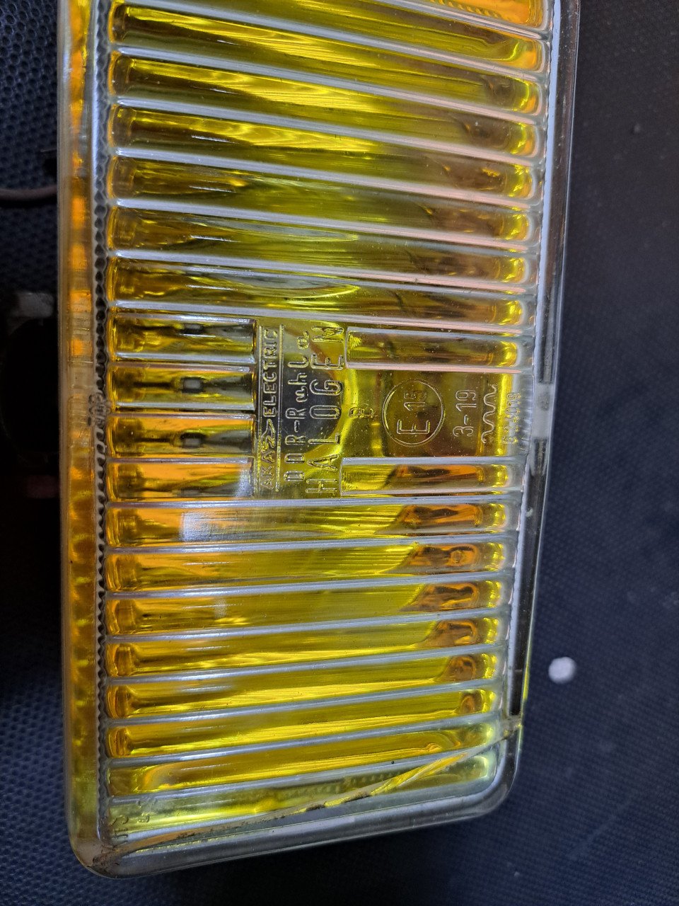 Verstralers geel glas