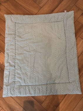 Boxkleed - grijs met sterretjes!