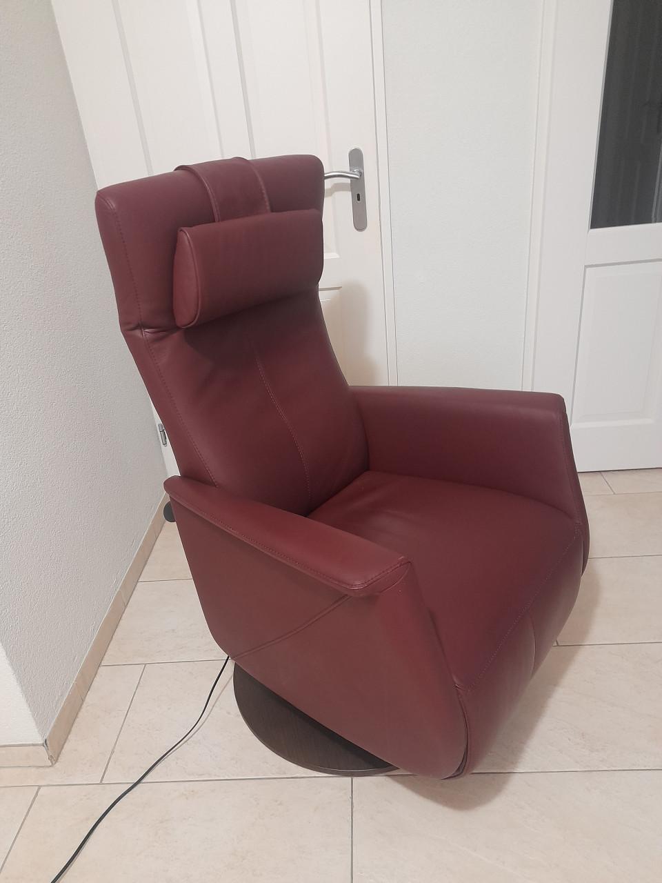 Prominent lederen Sta- op- stoel (in goede nette staat )