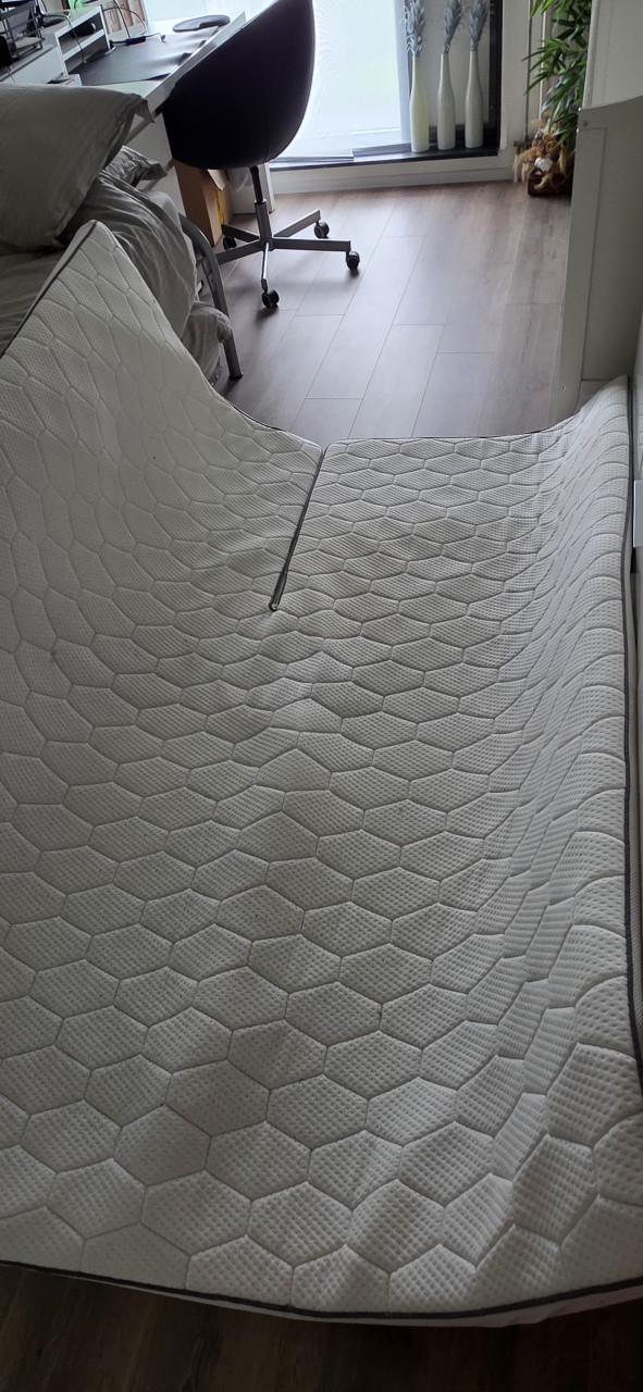 Split topper top matras 180 x 200 cm