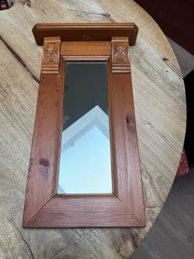 Grenen spiegel, landelijke stijl