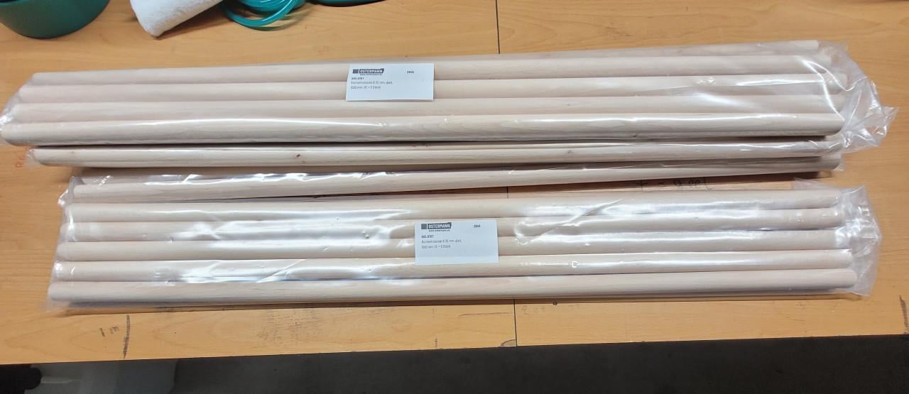 Beukenhouten stokken