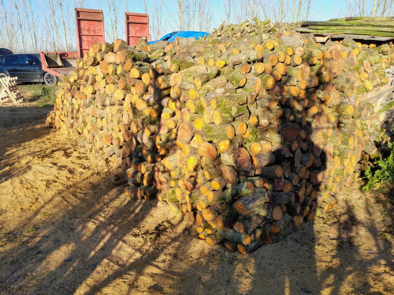 Perenhout voor zelf te klieven.