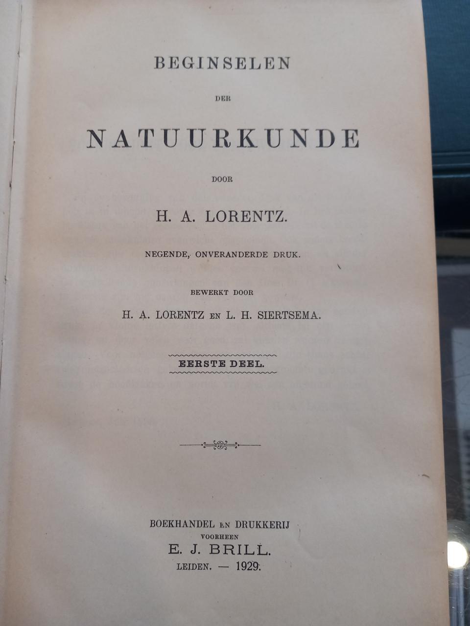 Beginselen der Natuurkunde