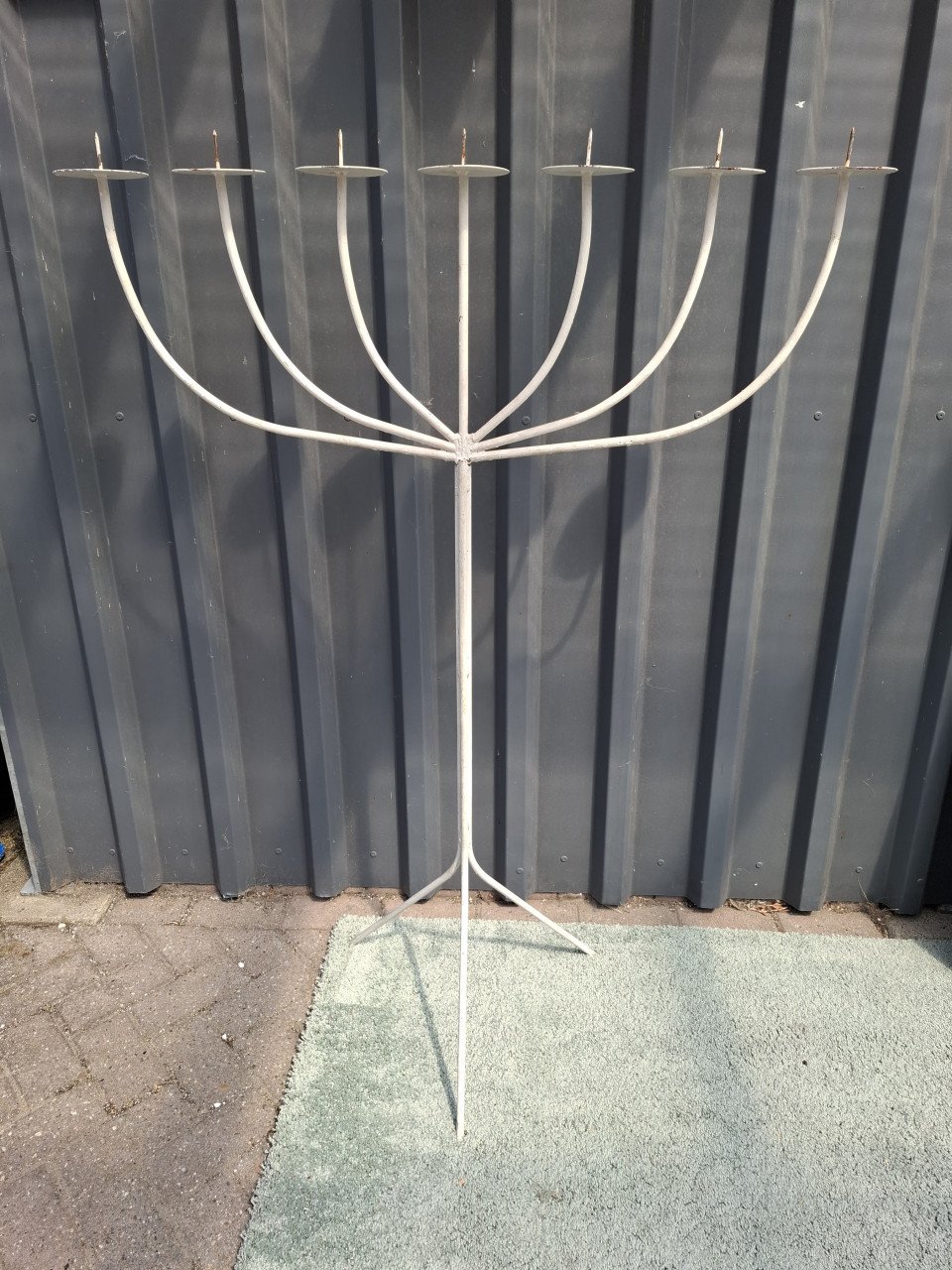 Zwaar metalen kaarsenhouder