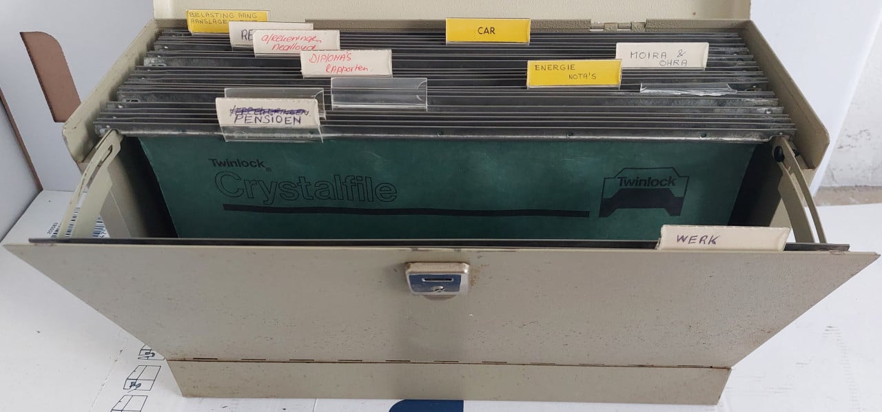 Twinlock Personal File dossierkoffer archiefkoffer vintage