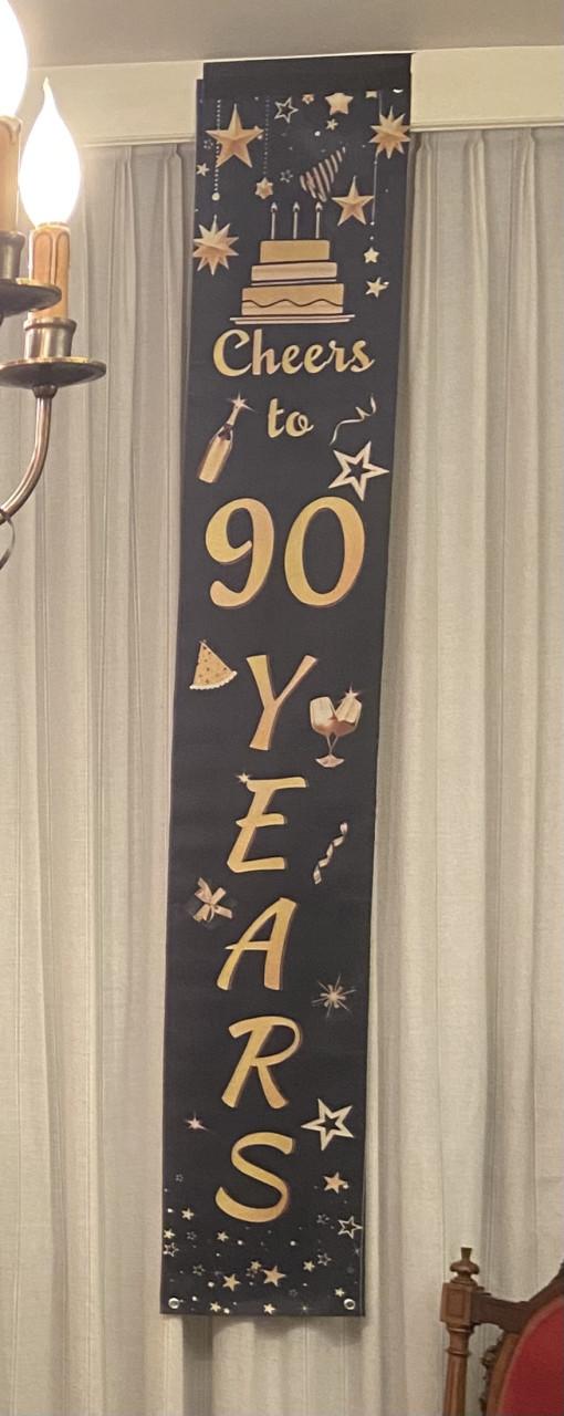 Versiering 90ste verjaardag