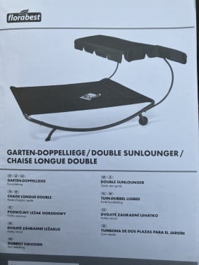 2 persoons zon/ tuin ligbed