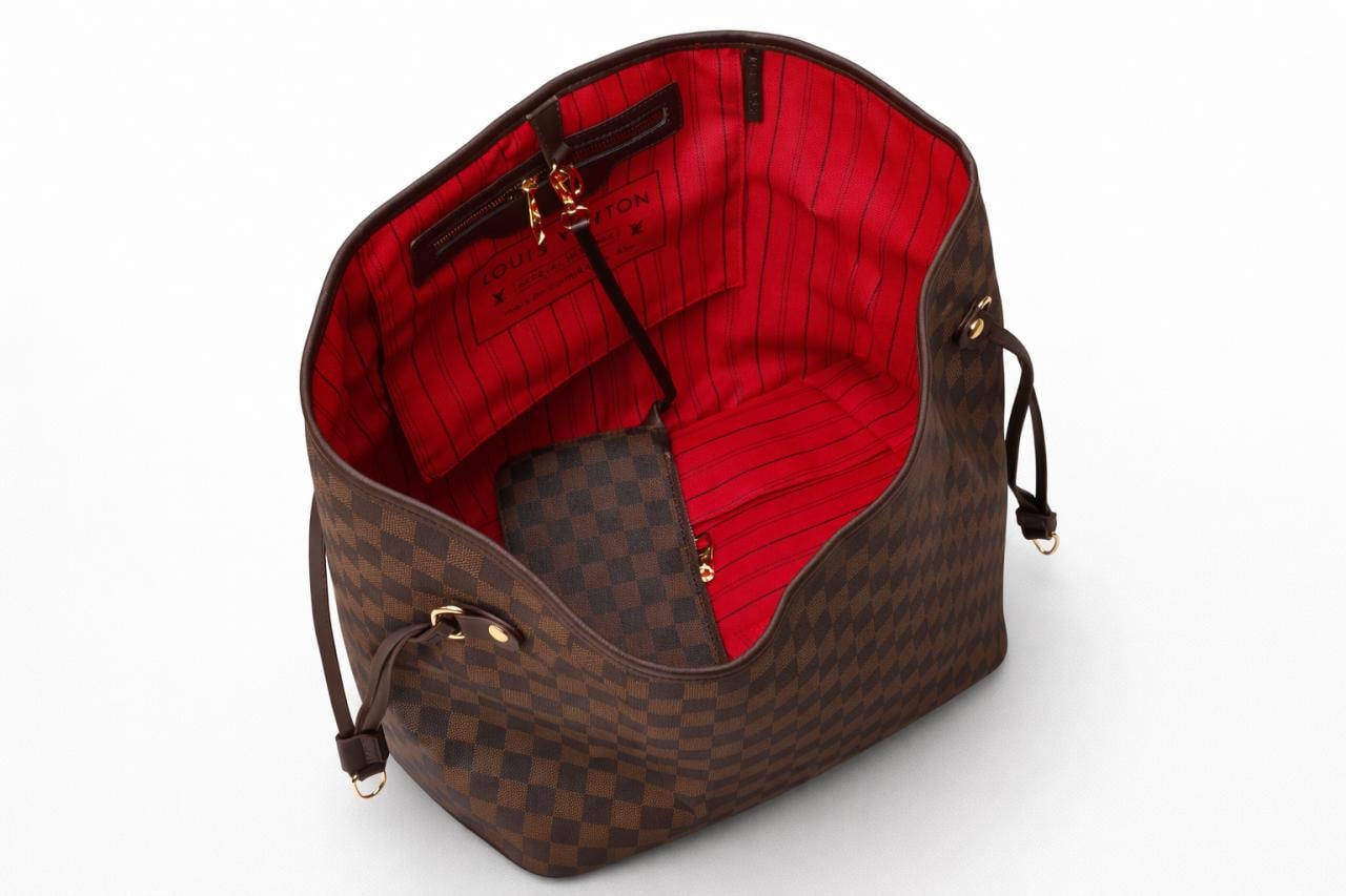 Stijlvolle Damier Ebene shopper – NIEUW