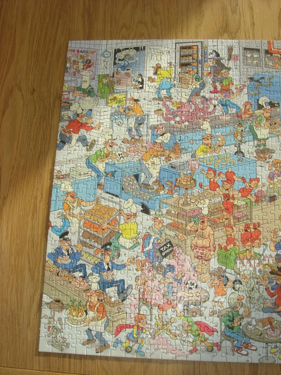 Te koop Complete Jan van Haasteren puzzel De Bakkerij