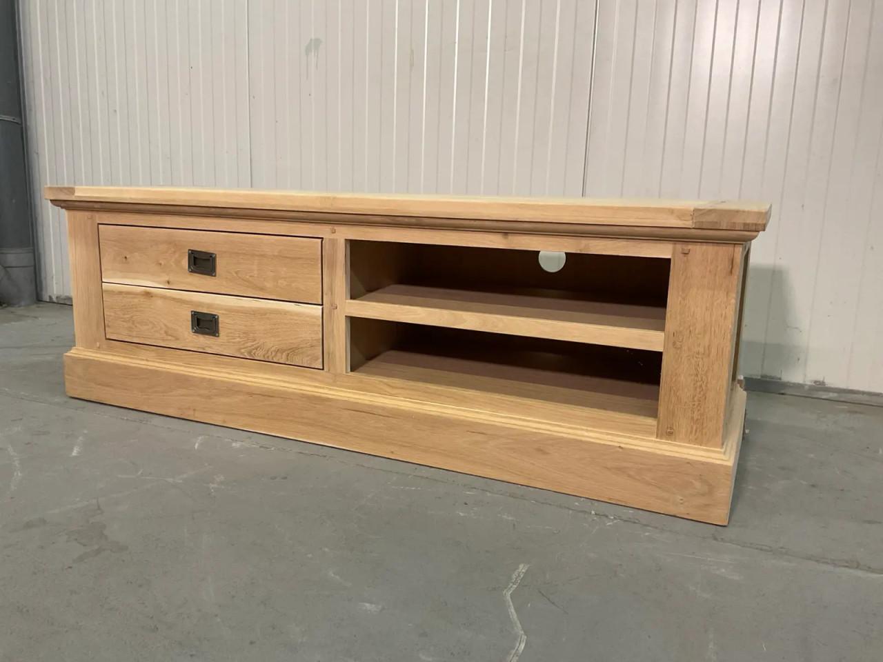 Eiken TV-Kast 150x50x40 Nieuw