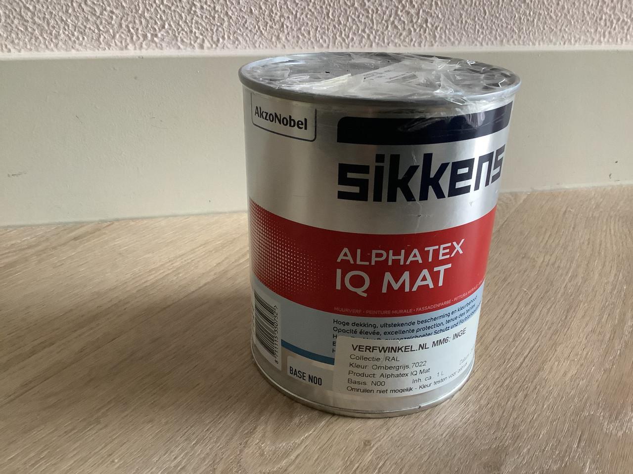 Sikkens Alphatex IQ Mat ral 7022 1 liter