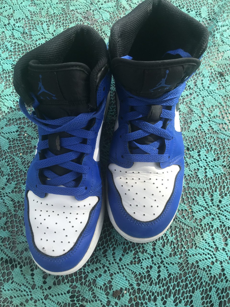 Nike Jordans blauw