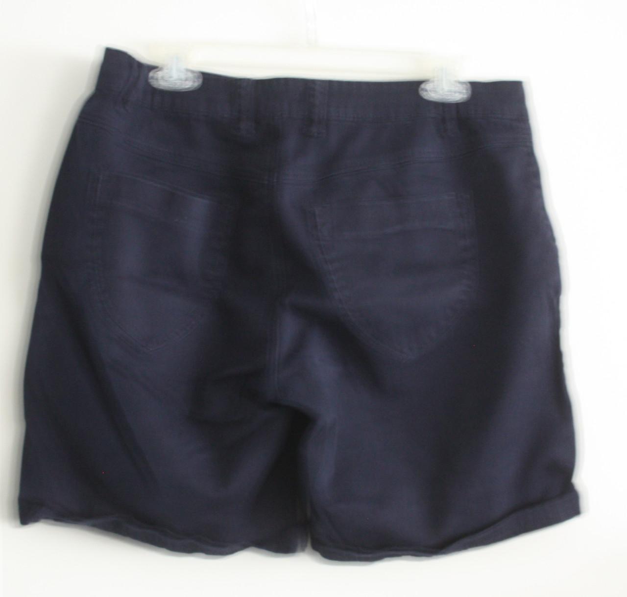 Donkerblauwe korte broek maat 44