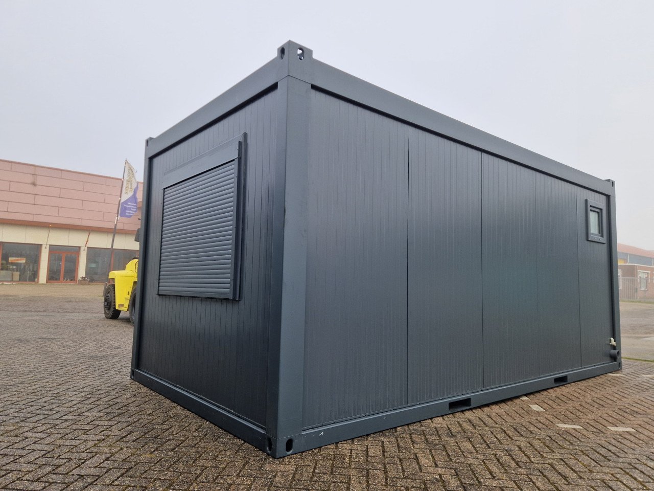 Nieuwe 6x3m kantoorunit / uitvoerderskeet met keuken en wc