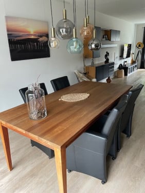 Eettafel kersenhout 2.00x1.00m
