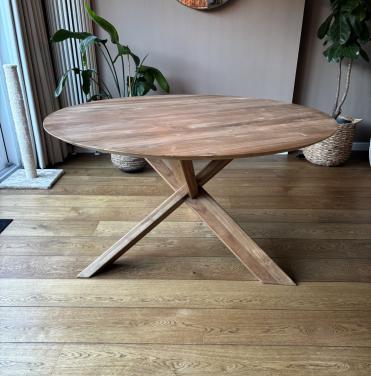 Ethnicraft ronde eettafel eikenhout 136cm