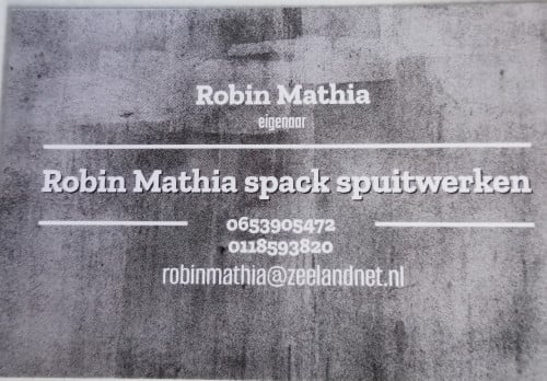 ROBIN MATHIA SPACK SPUITWERKEN