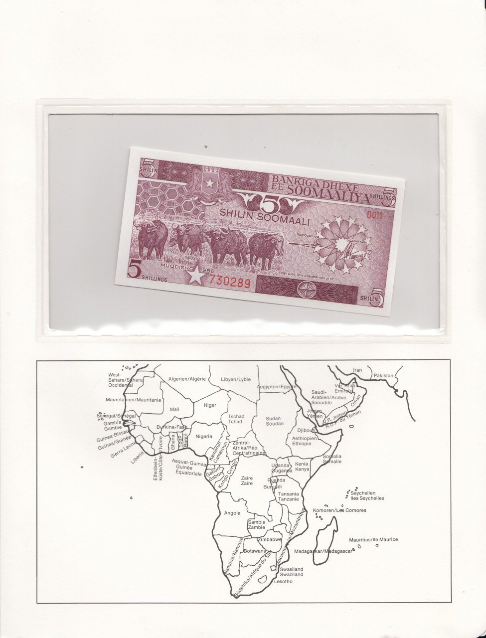 Muntbiljet Somalia