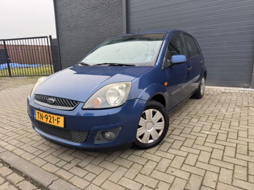 Ford Fiësta 1.4 16V 5 DRS 2007 Blauw Airco Apk Nap