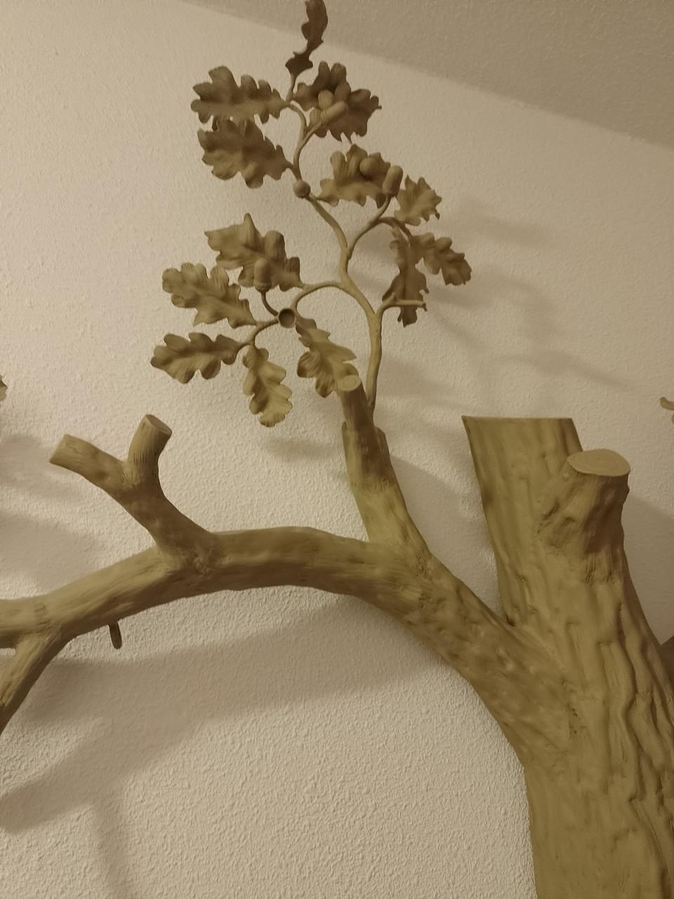 Zeer mooie vintage metalen kapstok-boom