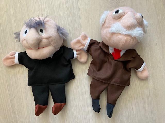 Handpoppen o.a. figuren Fabeltjeskrant en Muppet-show
