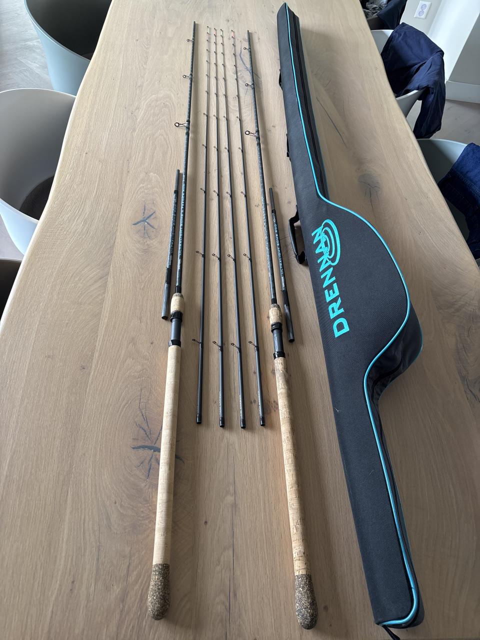 2 x unieke Drennan feeders 10-11 feet demo en nieuw