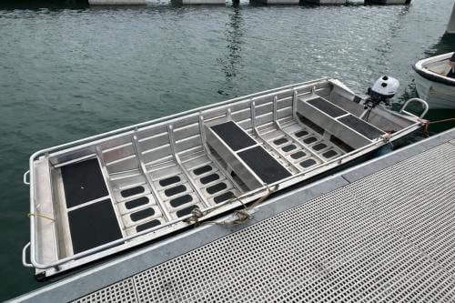 Aluminium boot Yamaha 5pk viertaktmotor