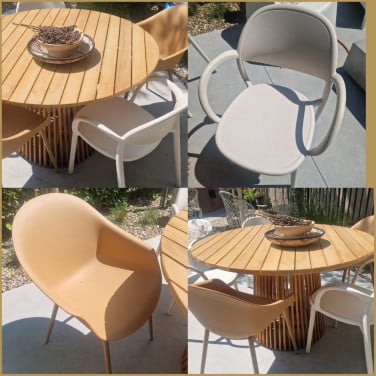 Mooie ronde buitentafel