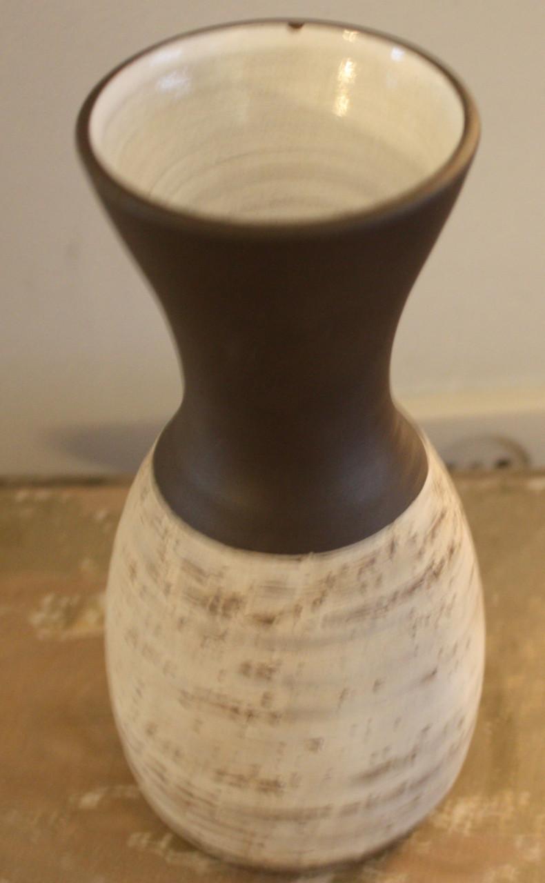 Vintage vaas beige toupe bruin