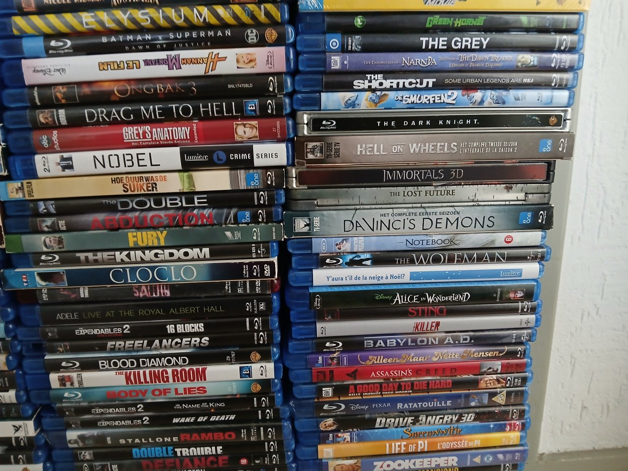 Blu ray partij 186 stuks