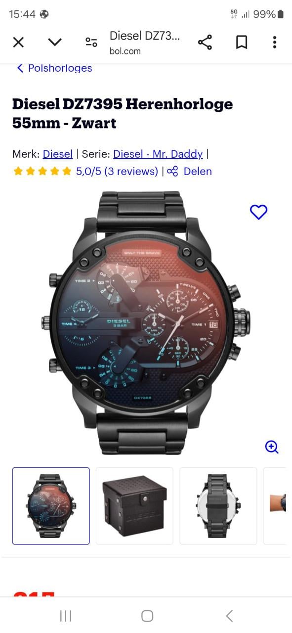 Horloge Diesel eyecatcher