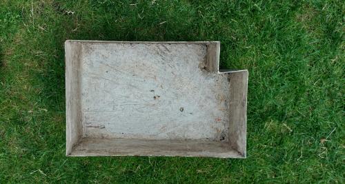 Waterdichte Aluminium Bloembak L=46 x B=30x H=17,5 cm.