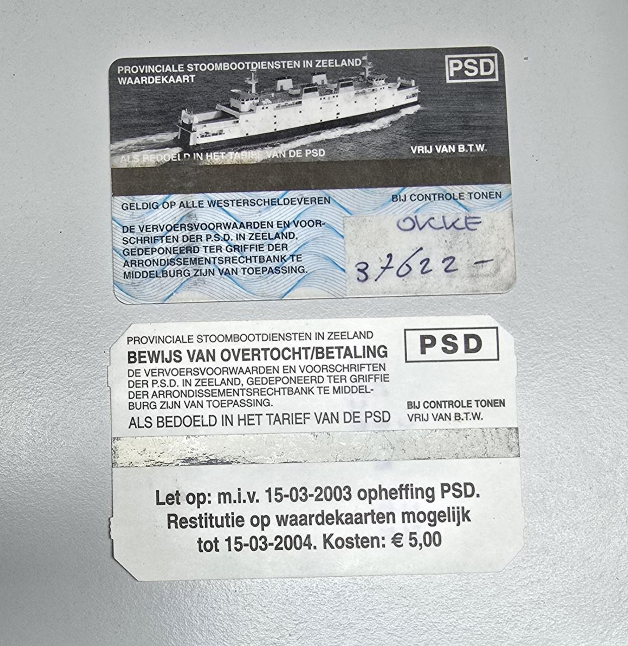 Psd waarde kaart