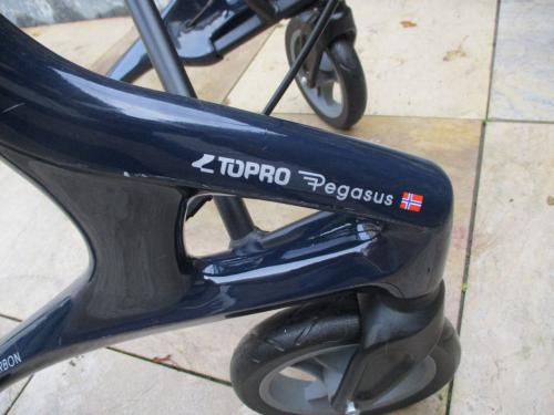 Zgan Topro Pegasus opvouwbare lichtgewicht rollator van carbon