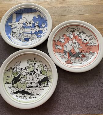 3 Suske en Wiske bordjes