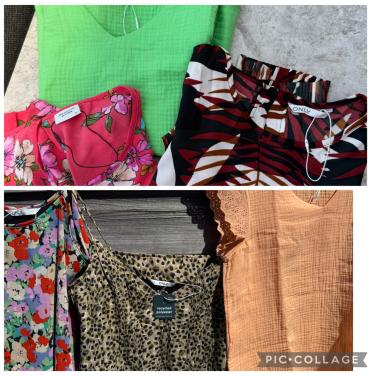 Pakket Only Jacq Y 6 Splinternieuw Tops/Shirts. Mt XS-S. 34-36 Kan ook 38.