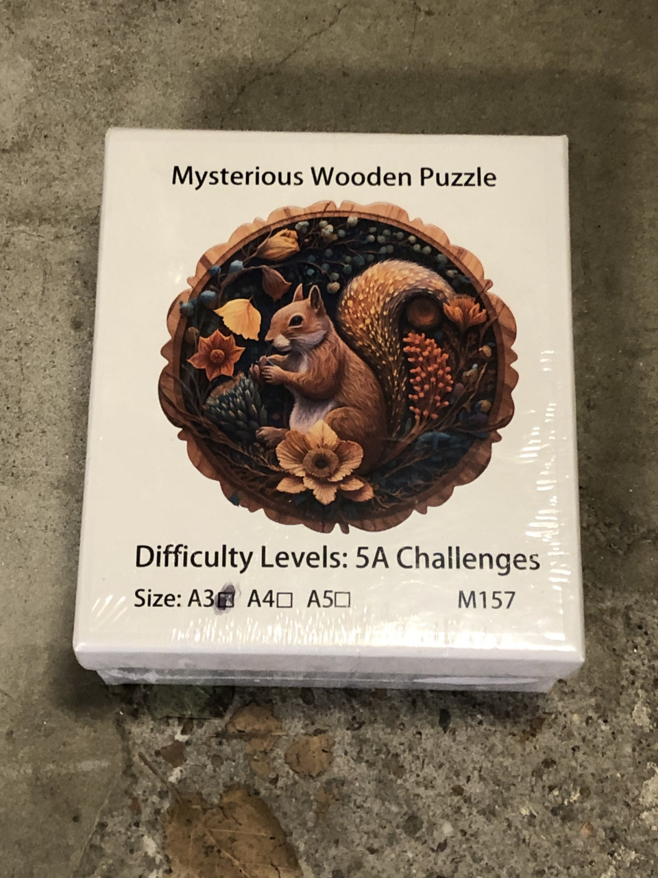 Houten puzzel : eekhoorn ( speciale dieren stukjes )