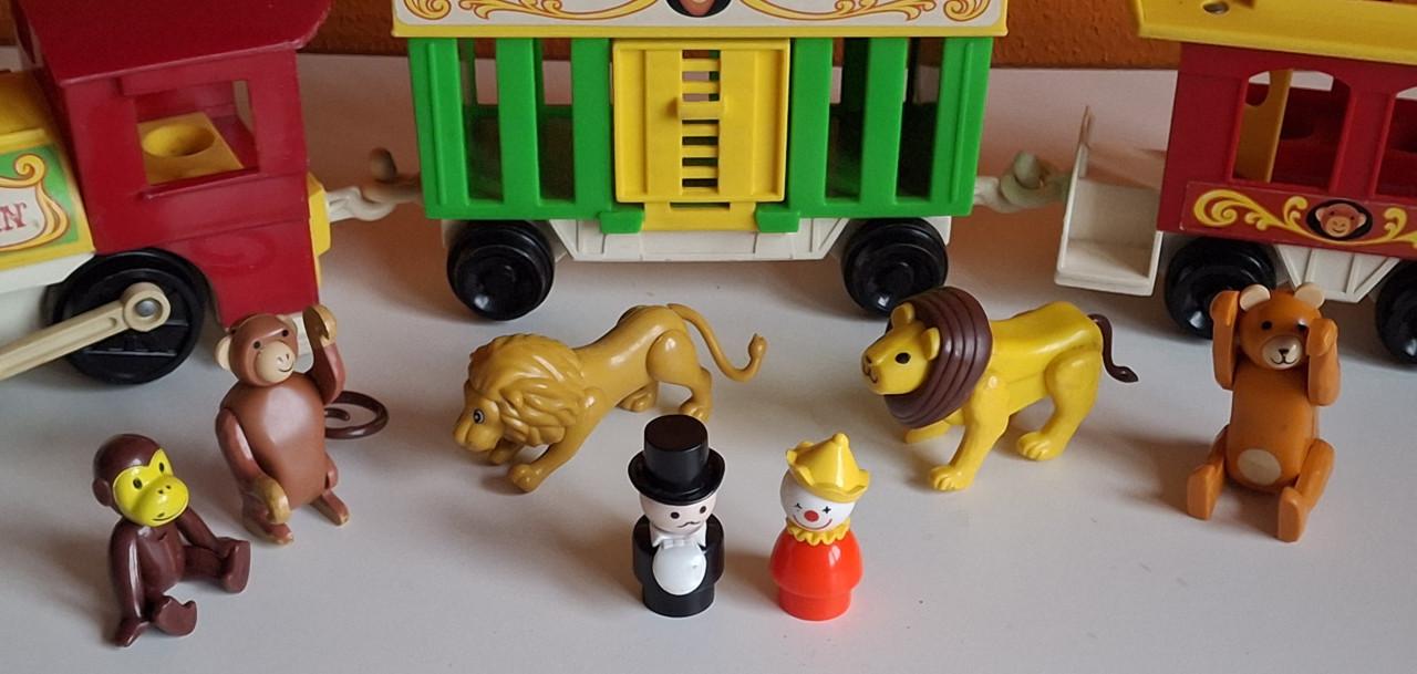 Vintage Fisher Price Circus trein